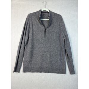 Smartwool Quarter Zip Men’s XLSize Xl Ripple Ridge Gray Merino Wool Layer